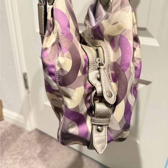 Coach Madison Op Art Sateen Maggie Shoulder Bag - Picture 5 of 13